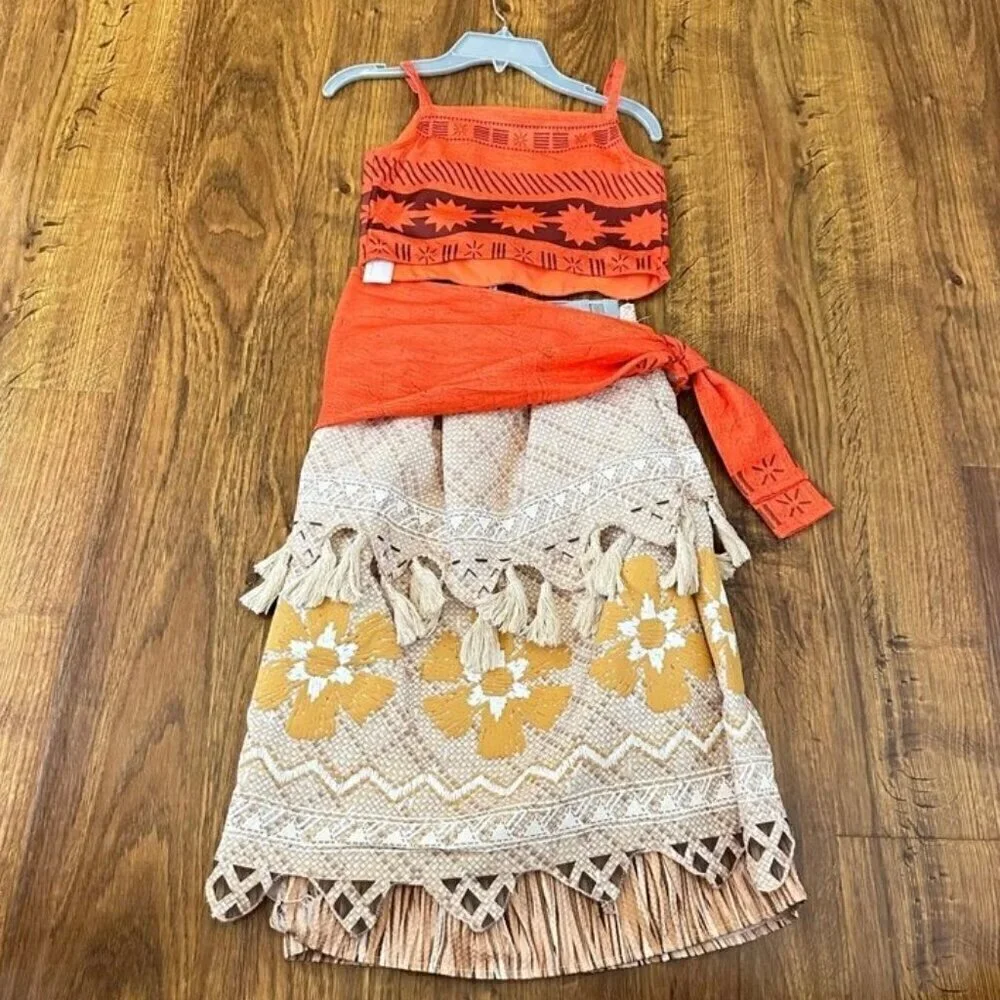 Disney Moana Costume set outfit, shoes and toy